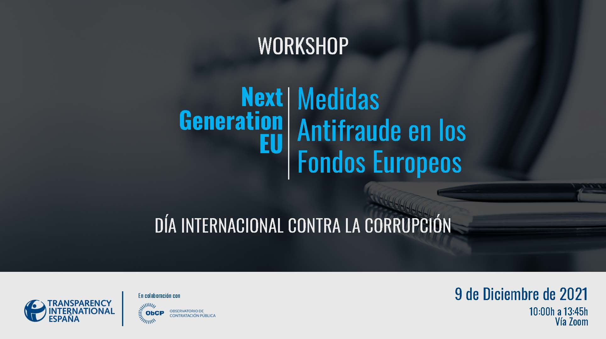 Jornada “Medidas Antifraude en los Fondos Europeos – Next Generation EU”